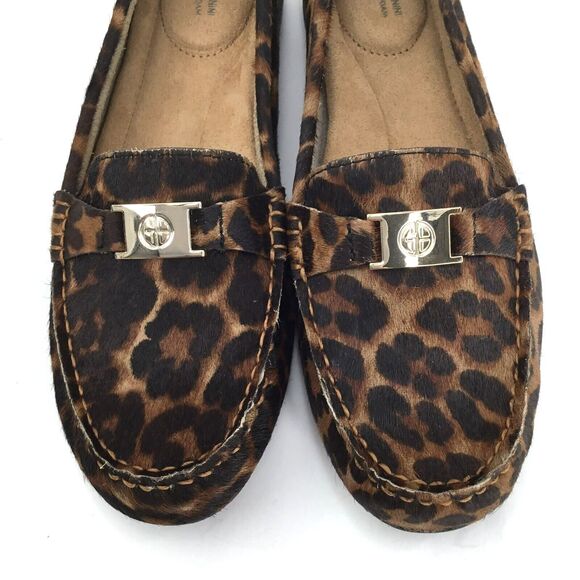 Giani Bernini Dailyn Memory Foam Slip On Loafer Mocs sz 8 Calf Hair Animal Fur - Picture 6 of 13